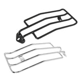 Maxbell Universal Motorcycle Luggage Rack Iron Carrier Rack for Travel Tail Box Black