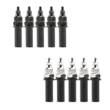Maxbell 5 Pieces Motorcycle Windshield Bolt Screw Kit Motorbike Fairing Mounting Kit Black