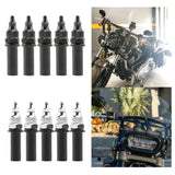 Maxbell 5 Pieces Motorcycle Windshield Bolt Screw Kit Motorbike Fairing Mounting Kit Black