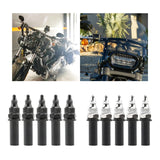 Maxbell 5 Pieces Motorcycle Windshield Bolt Screw Kit Motorbike Fairing Mounting Kit Black