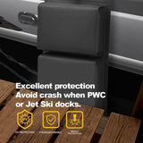 Maxbell 2 Pieces Boat Fender Protect Convenient Professional Easy to Store Black