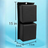 Maxbell 2 Pieces Boat Fender Protect Convenient Professional Easy to Store Black