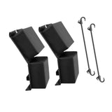 Maxbell 2 Pieces Boat Fender Protect Convenient Professional Easy to Store Black