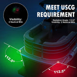 Maxbell Marine Boat Navigation Light 12V Lamp for Kayak Speedboat Fishing Boats Red