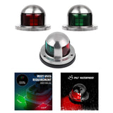 Maxbell Marine Boat Navigation Light 12V Lamp for Kayak Speedboat Fishing Boats Red