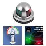 Maxbell Marine Boat Navigation Light 12V Lamp for Kayak Speedboat Fishing Boats Red Green