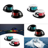 Maxbell 2 Pieces Boat Navigation Light Replace Sturdy 3nm Visibility Range Accessory Black