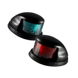 Maxbell 2 Pieces Boat Navigation Light Replace Sturdy 3nm Visibility Range Accessory Black