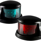 Maxbell 2 Pieces Boat Navigation Light Replace Sturdy 3nm Visibility Range Accessory Black