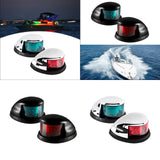 Maxbell 2 Pieces Boat Navigation Light Replace Sturdy 3nm Visibility Range Accessory Black