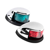 Maxbell 2 Pieces Boat Navigation Light Replace Sturdy 3nm Visibility Range Accessory Silver