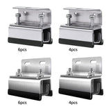 Maxbell Roof Rack Mount Kit Spare Part Automotive Accessories Van Roof Rack Brackets Single Hole 4pcs Set