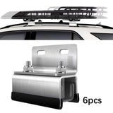 Maxbell Roof Rack Mount Kit Spare Part Automotive Accessories Van Roof Rack Brackets Double Hole 6pcs Set