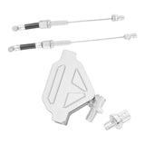 Maxbell Motorcycle Clutch Lever DIY Easy Installation Decorative Clutch Cable System Silver