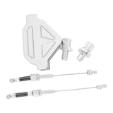Maxbell Motorcycle Clutch Lever DIY Easy Installation Decorative Clutch Cable System Silver