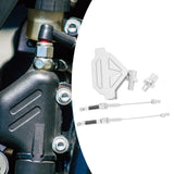 Maxbell Motorcycle Clutch Lever DIY Easy Installation Decorative Clutch Cable System Silver