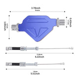 Maxbell Motorcycle Clutch Lever DIY Easy Installation Decorative Clutch Cable System Blue