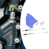 Maxbell Motorcycle Clutch Lever DIY Easy Installation Decorative Clutch Cable System Blue