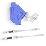 Maxbell Motorcycle Clutch Lever DIY Easy Installation Decorative Clutch Cable System Blue