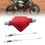 Maxbell Motorcycle Clutch Lever DIY Easy Installation Decorative Clutch Cable System Red