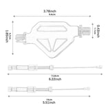 Maxbell Motorcycle Clutch Lever DIY Easy Installation Decorative Clutch Cable System Red