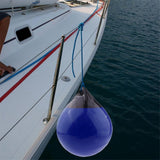 Maxbell Round Boat Fender Buoy Ball for Lake Multipurpose Anti Scratch 11.8x13.8inch Blue