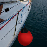 Maxbell Round Boat Fender Buoy Ball for Lake Multipurpose Anti Scratch 11.8x13.8inch Blue