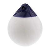 Maxbell Round Boat Fender Buoy Ball for Lake Multipurpose Anti Scratch 11.8x13.8inch White