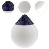 Maxbell Round Boat Fender Buoy Ball for Lake Multipurpose Anti Scratch 11.8x13.8inch White