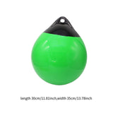 Maxbell Round Boat Fender Buoy Ball for Lake Multipurpose Anti Scratch 11.8x13.8inch Green