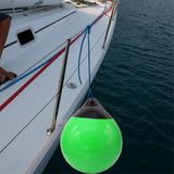 Maxbell Round Boat Fender Buoy Ball for Lake Multipurpose Anti Scratch 11.8x13.8inch Green