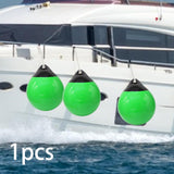 Maxbell Round Boat Fender Buoy Ball for Lake Multipurpose Anti Scratch 11.8x13.8inch Green