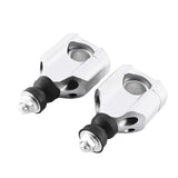 Maxbell Motorcycle Handlebar Risers Easy Installation Accessories Repair Parts Mount Silver