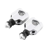 Maxbell Motorcycle Handlebar Risers Easy Installation Accessories Repair Parts Mount Silver
