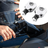 Maxbell Motorcycle Handlebar Risers Easy Installation Accessories Repair Parts Mount Silver