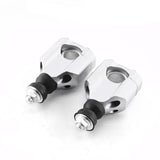 Maxbell Motorcycle Handlebar Risers Easy Installation Accessories Repair Parts Mount Silver