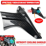 Maxbell Motor Air Cooling Tube Ducts Guard Cover Motorcycle Brake Cooling System B