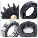 Maxbell Sea   Pump Repair Kit Easy to Install with Bearings and Impeller Replace