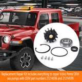 Maxbell Sea   Pump Repair Kit Easy to Install with Bearings and Impeller Replace