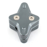 Maxbell Motorcycle Side Stand Foot Enlarger Plate for Yamaha Nmax125 Motorcycle Gray