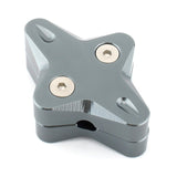 Maxbell Motorcycle Side Stand Foot Enlarger Plate for Yamaha Nmax125 Motorcycle Gray
