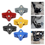 Maxbell Motorcycle Side Stand Foot Enlarger Plate for Yamaha Nmax125 Motorcycle Gray