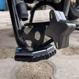 Maxbell Motorcycle Side Stand Foot Enlarger Plate for Yamaha Nmax125 Motorcycle Gray