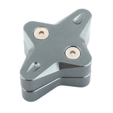 Maxbell Motorcycle Side Stand Foot Enlarger Plate for Yamaha Nmax125 Motorcycle Gray
