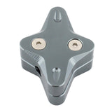 Maxbell Motorcycle Side Stand Foot Enlarger Plate for Yamaha Nmax125 Motorcycle Gray