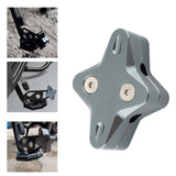 Maxbell Motorcycle Side Stand Foot Enlarger Plate for Yamaha Nmax125 Motorcycle Gray