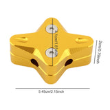 Maxbell Motorcycle Side Stand Foot Enlarger Plate for Yamaha Nmax125 Motorcycle Gold