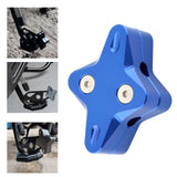 Maxbell Motorcycle Side Stand Foot Enlarger Plate for Yamaha Nmax125 Motorcycle Blue