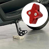 Maxbell Motorcycle Side Stand Foot Enlarger Plate for Yamaha Nmax125 Motorcycle Red