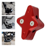 Maxbell Motorcycle Side Stand Foot Enlarger Plate for Yamaha Nmax125 Motorcycle Red